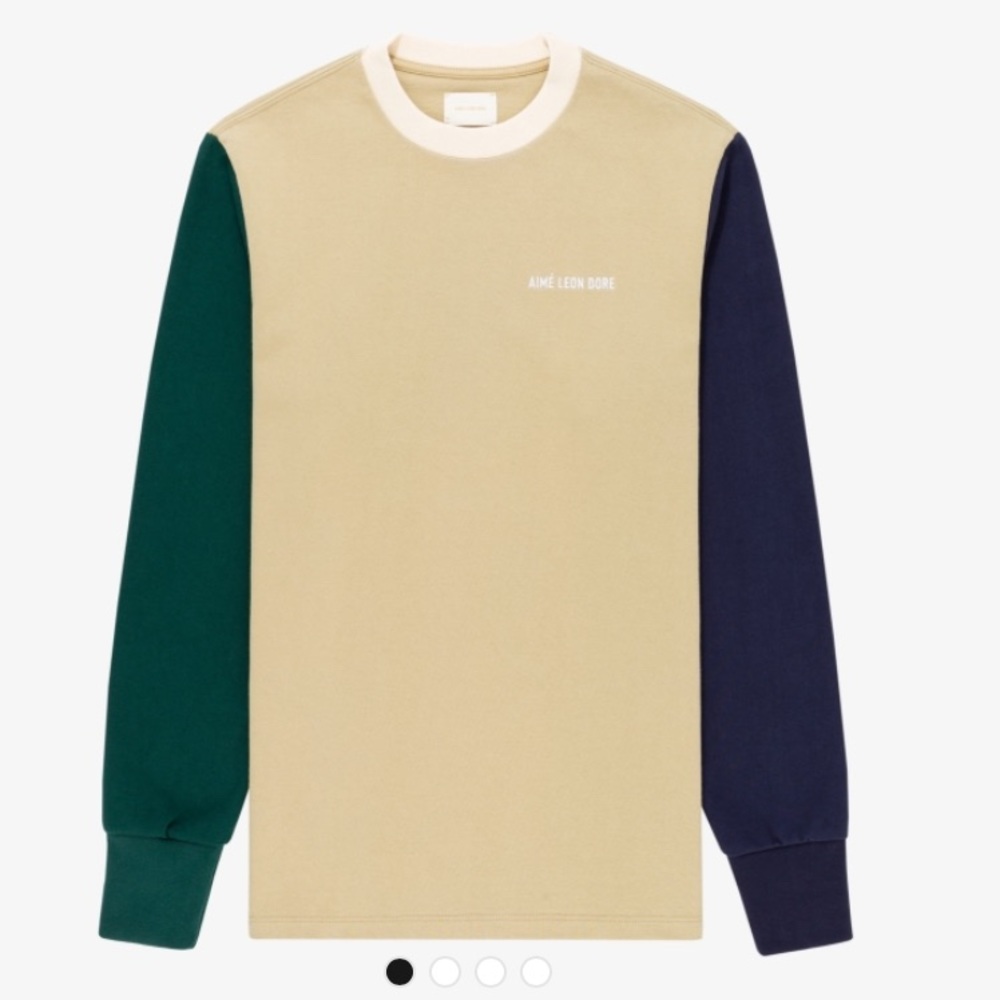 NWT Aime Leon Dore Colorblock Long Sleeve Shirt